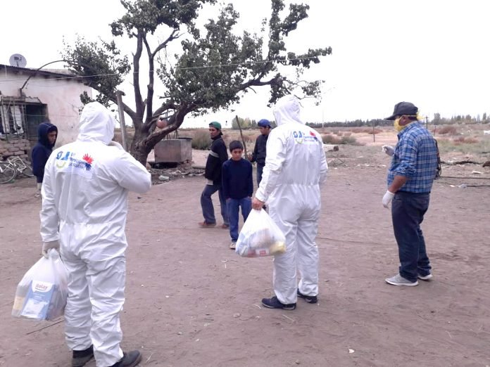 Jaime Prats: controles de ingreso, desinfección y asistencia a las familias con alimentos