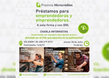 Invitan a socios a participar de la charla informativa de Provincia Microcréditos