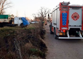 Ardieron pastizales en un terreno de barrio Amado