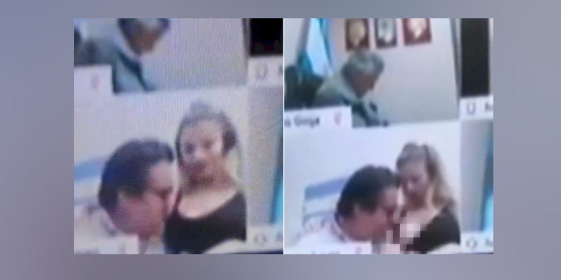 Escándalo en Diputados: en plena sesión, un diputado mantenía una escena sexual con una mujer