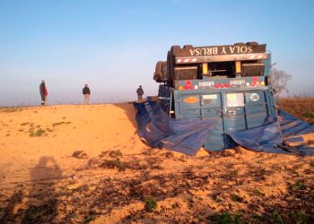 Un camión bolivarense involucrado en un accidente en Santa Fe