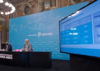 Desde la gobernación destacaron que “hay un récord de internados por Covid en la provincia”