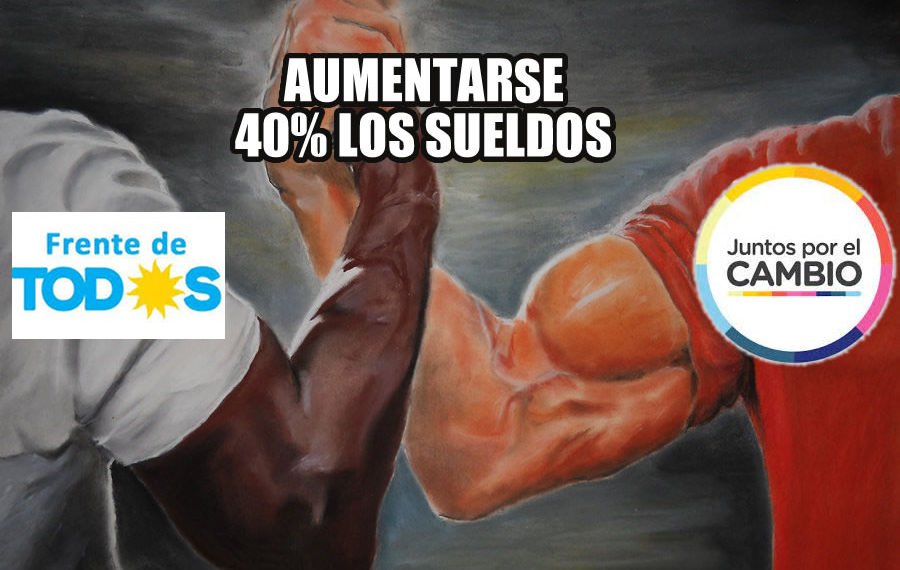 Explotaron las redes con memes contra el Frente de Todos y Cambiemos, por el aumento del 40% en el congreso.